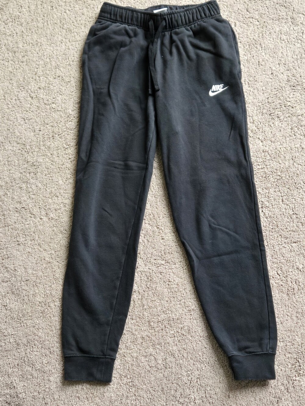 Nike Sportswear Club Fleece Women's Mid-Rise Joggers Black/White XS